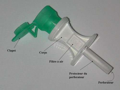 Perforadora de viales (sin Bionector)