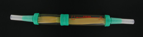 Válvula doble para drenaje torácico tipo Heimlich